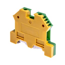 5 pcs - RS PRO 2-Way Top Hat Earth Terminal Block, 4mm², 22 - 11 AWG Wire, Screw Down, Nylon Housing