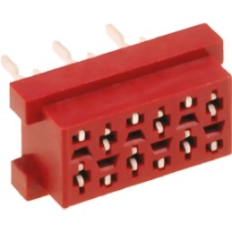 5 pcs - Amphenol ICC TMM Series Straight Through Hole Mount PCB Socket, 4-Contact, 2-Row, 1.27mm Pitch, Solder Termination