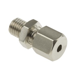 1 pcs - RS PRO In-Line Thermocouple Compression Fitting for Use with Thermocouple, M8, 3.175mm Probe