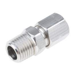 1 pcs - RS PRO In-Line Thermocouple Compression Fitting for Use with Thermocouple, 1/4 NPT, 8mm Probe, RoHS Compliant Standard