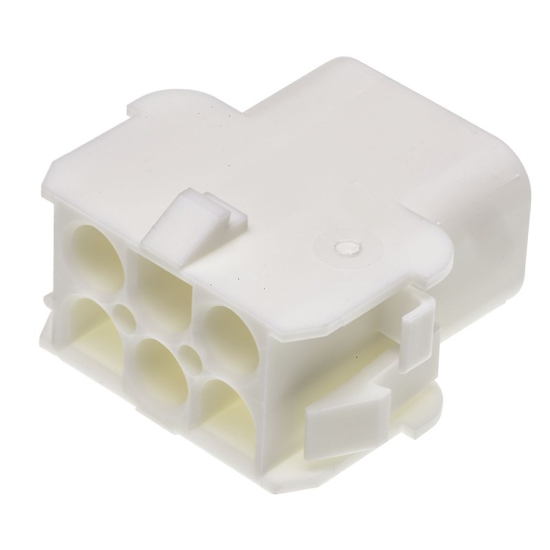 5 pcs - TE Connectivity, Universal MATE-N-LOK Female Connector Housing, 6.35mm Pitch, 6 Way, 2 Row