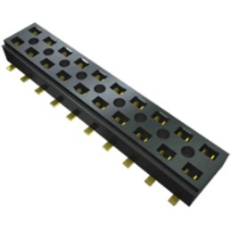 1 pcs - Samtec CLT Series Vertical Surface Mount PCB Socket, 40-Contact, 2-Row, 2mm Pitch, Solder Termination