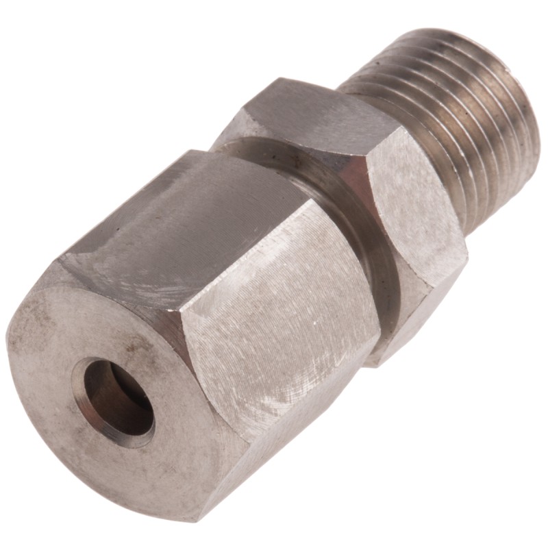 1 pcs - RS PRO In-Line Thermocouple Compression Fitting for Use with Thermocouple, 1/8 BSP, 4mm Probe, RoHS Compliant Standard