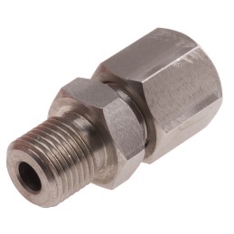 1 pcs - RS PRO In-Line Thermocouple Compression Fitting for Use with Thermocouple, 1/8 BSP, 4mm Probe, RoHS Compliant Standard