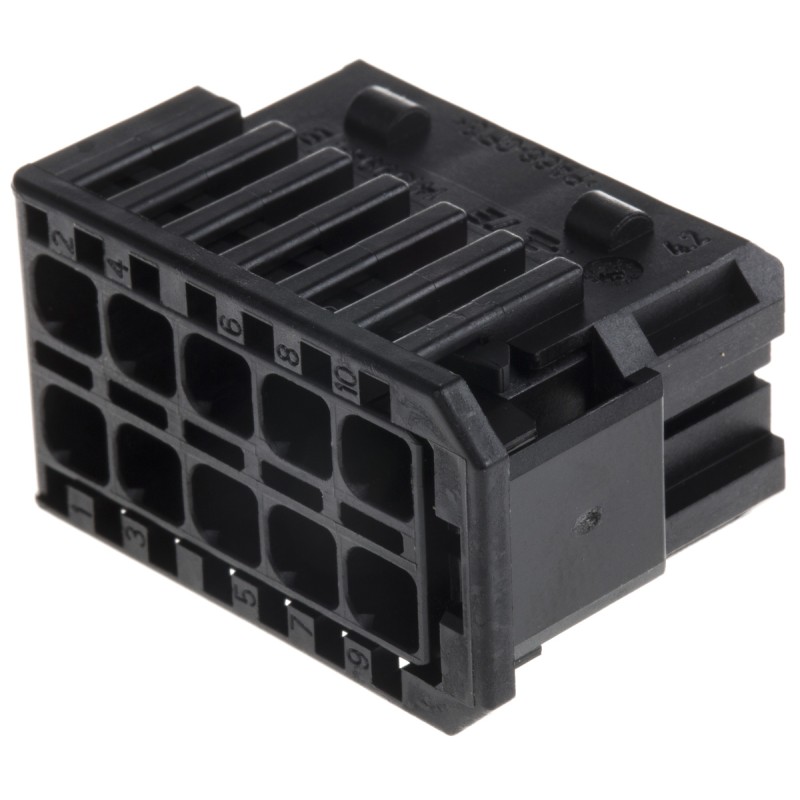 5 pcs - TE Connectivity, AMP MCP 2.8 Automotive Connector Socket 10 Way