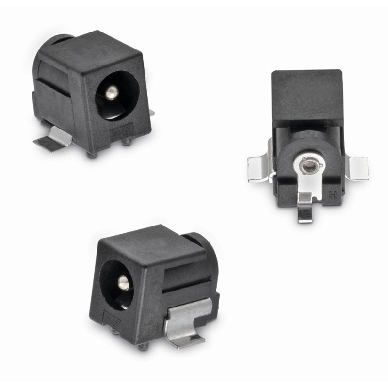 5 pcs - Wurth Elektronik, WR-DC Right Angle DC Socket Rated At 5.0A, 24.0 V, PCB Mount, length 9.0mm, Gold, Tin