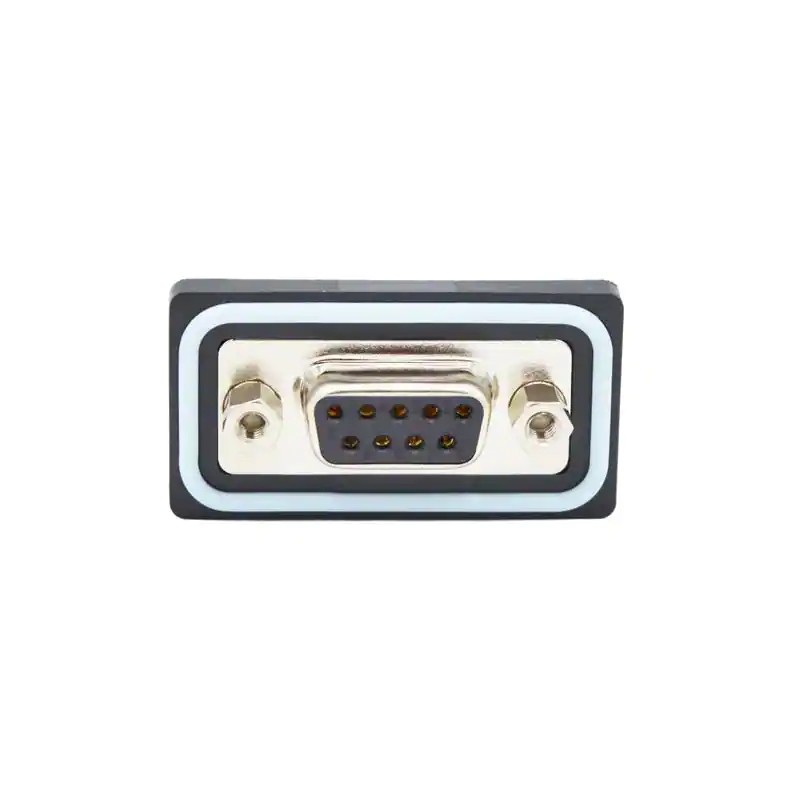 1 pcs - Norcomp SDF 9 Way Vertical PCB D-sub Connector Socket, 2.74mm Pitch, with 4-40 Screw Locks
