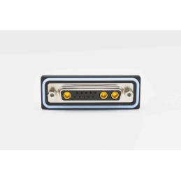 1 pcs - Norcomp SDF 9 Way Vertical PCB D-sub Connector Socket, 2.74mm Pitch, with 4-40 Boardlocks