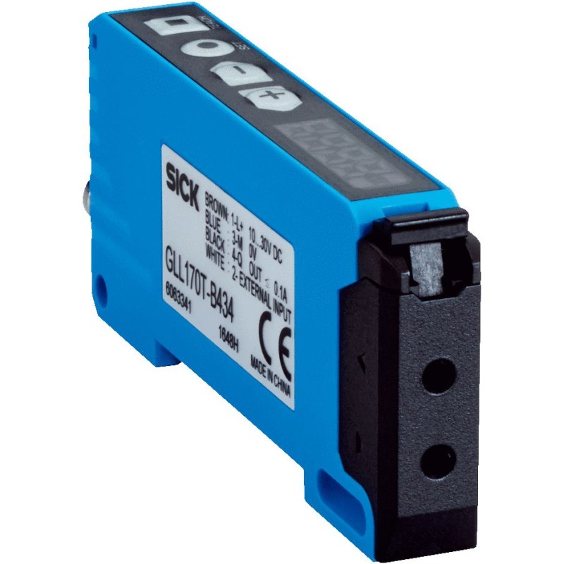 1 pcs - Sick Glass, Plastic Fibre Optic Sensor, NPN, PNP Output, IP66, 10 - 30 V dc