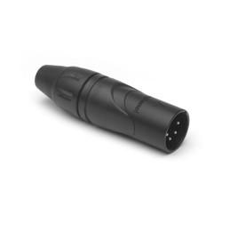 25 pcs - Amphenol Audio Cable Mount XLR Connector, Male, IP40, 133 V, 4 Way, Gold Plating