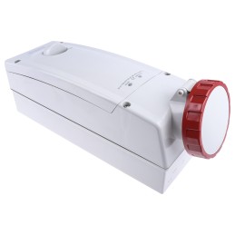 1 pcs - Scame Switchable IP67 Industrial Interlock Socket 3PN+E, Earthing Position 6h, 63A, 415 V
