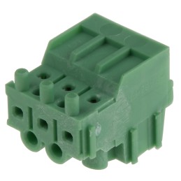5 pcs - Phoenix Contact 3.5mm Pitch 3 Way Pluggable Terminal Block, Plug, Cable Mount, Screw Termination