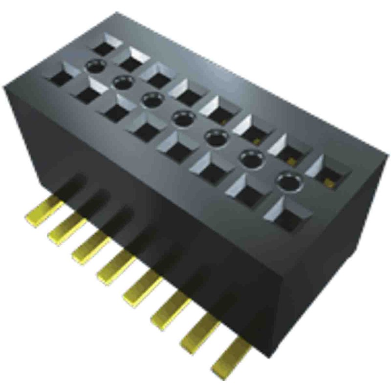 1 pcs - Samtec CLE Series Vertical Surface Mount PCB Socket, 60-Contact, 2-Row, 0.8mm Pitch, Solder Termination