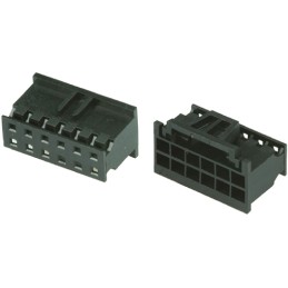 5 pcs - Amphenol Communications Solutions, Minitek Pwr Female Connector Housing, 2mm Pitch, 6 Way, 2 Row