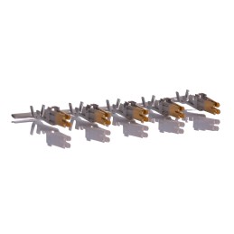 5 pcs - Molex Mini-Fit Sr Series Female Crimp Terminal, 16AWG Min, 14AWG Max