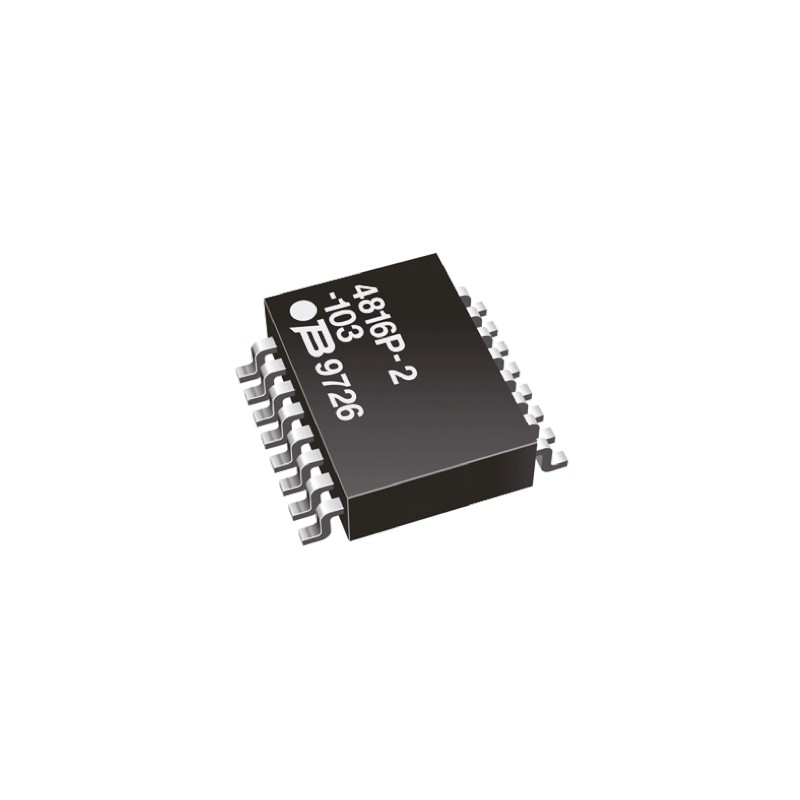 25 pcs - Bourns, 4800P 1kΩ ±2% Isolated Resistor Array, 8 Resistors, 1.28W total, SOM, Standard SMT