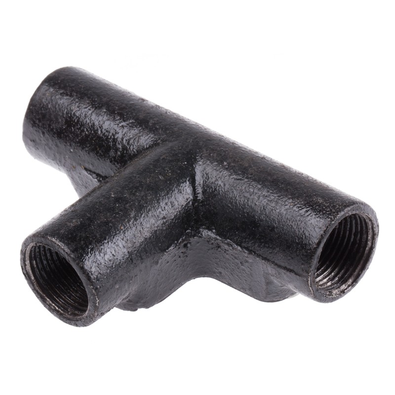 5 pcs - RS PRO Inspection Tee, Conduit Fitting, 20mm Nominal Size, Steel, Black