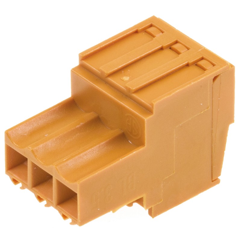 5 pcs - Weidmuller 3.5mm Pitch 3 Way Pluggable Terminal Block, Plug, Cable Mount, Screw Down Termination