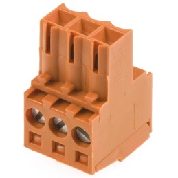 5 pcs - Weidmuller 3.5mm Pitch 3 Way Pluggable Terminal Block, Plug, Cable Mount, Screw Down Termination