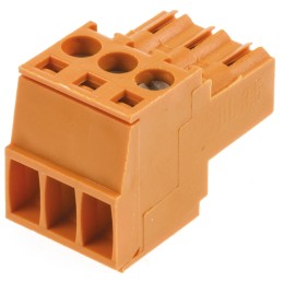 5 pcs - Weidmuller 3.5mm Pitch 3 Way Pluggable Terminal Block, Plug, Cable Mount, Screw Down Termination