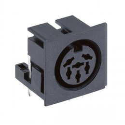 5 pcs - Lumberg 5 Pole Right Angle Din Socket, DIN 41524, 4A, 24 V ac, Plug-In, Female, PCB Mount