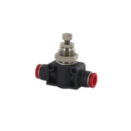 1 pcs - Norgren C00GP Series Tube Flow Regulator, 6mm Tube Inlet Port x 12.5mm Tube Outlet Port