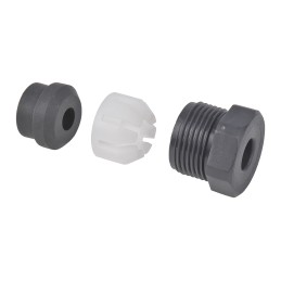 1 pcs - Bulgin 7000 Series Black, Grey, White, Yellow Thermoplastic Cable Gland Kit, PG13.5 Thread, 5mm Min, 7mm Max, IP66,