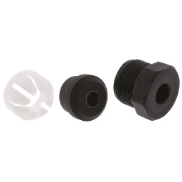 1 pcs - Bulgin 7000 Series Black, Grey, White, Yellow Thermoplastic Cable Gland Kit, PG13.5 Thread, 5mm Min, 7mm Max, IP66,
