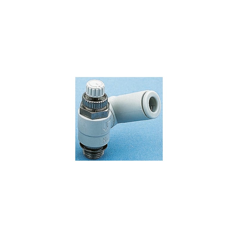 1 pcs - SMC AS Series Threaded Flow Regulator x 8mm Tube Outlet Port