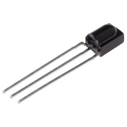 5 pcs - Vishay TSOP38438, 38kHz IR Receiver, 950nm, 45m Range, Through Hole, 5 x 4.8 x 6.95mm