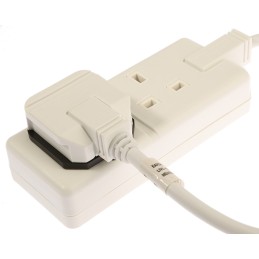 1 pcs - RS PRO 4m 2 Socket Type G - British Extension Lead