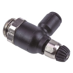 1 pcs - Legris 7061 Series Tube Flow Regulator, 6mm Tube Inlet Port