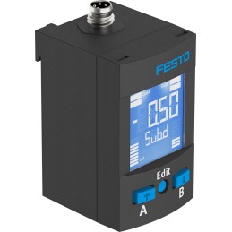 1 pcs - Festo Pressure Sensor ISO8573-1:2010, 30V dc, IP65, IP67 0 bar