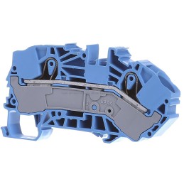 5 pcs - Wago TOPJOB S, 2016 Series Blue Terminal Block, 16mm², Single-Level, Push-In Cage Clamp Termination