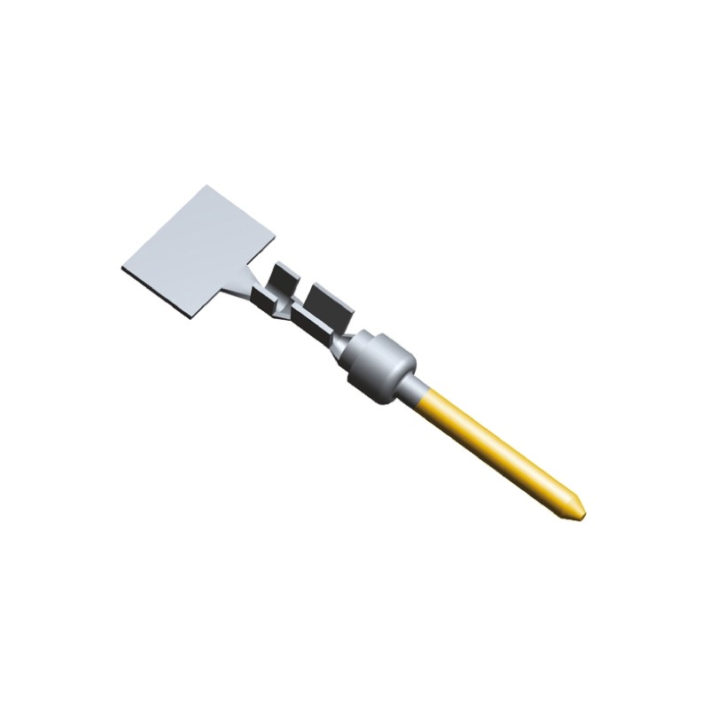 10 pcs - TE Connectivity, AMPLIMITE HDP-20 Series, size 20 Male Crimp D-sub Connector Contact, Gold over Nickel Signal, 28