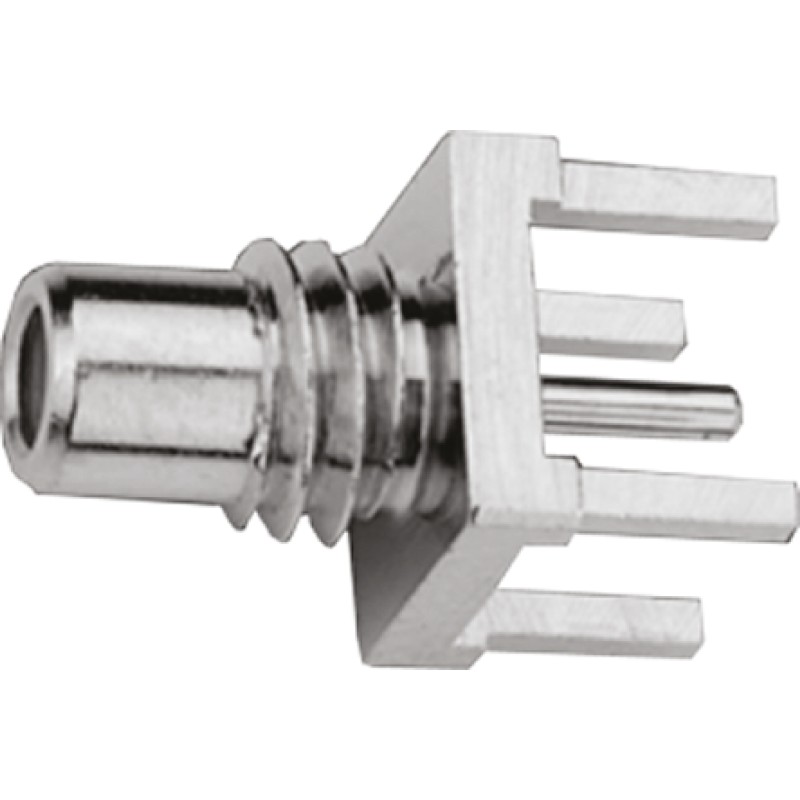 1 pcs - Telegartner, Plug Through Hole SMC Connector, 50Ω, Solder Termination, Straight Body