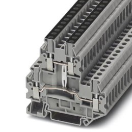 5 pcs - Phoenix Contact UTTB 2.5-PV Series Grey Double Level Terminal Block, Double-Level, Screw Termination