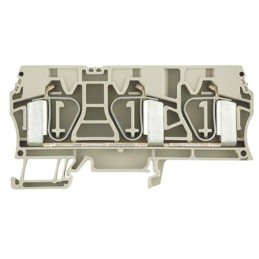 5 pcs - Weidmuller Z Series Beige Feed Through Terminal Block, Single-Level, Clamp Termination