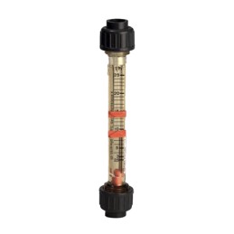 1 pcs - Georg Fischer Short Version Series Variable Area Flow Meter for Liquid, 50 L/h Min, 500 L/h Max