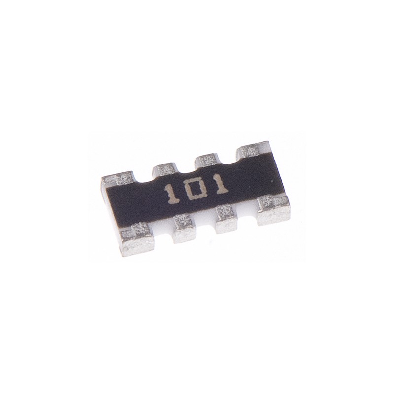 250 pcs - Bourns, CAY16 100Ω ±5% Isolated Resistor Array, 4 Resistors, 0.25W total, 1206 (3216M), Convex