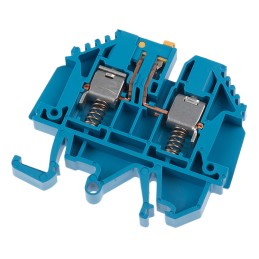 5 pcs - Weidmuller W Series Blue Disconnect Terminal Block, 4mm², Single-Level, Screw Termination