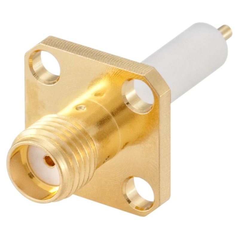 1 pcs - Rosenberger SMA Series, jack Panel Mount, 50Ω, Solder Termination, Straight Body
