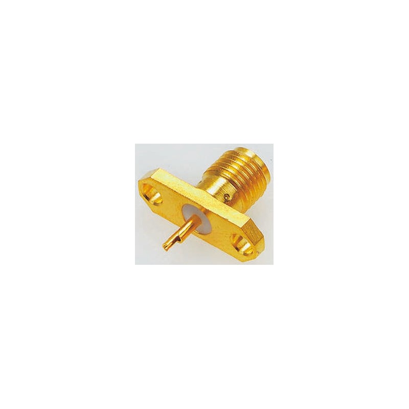 1 pcs - TE Connectivity, jack Flange Mount SMA Connector, 50Ω, Solder Termination, Straight Body
