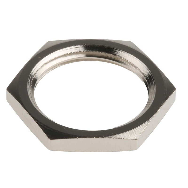 1 Pack of 10 - RS PRO Nickel Nickel Plated Brass Cable Gland Locknut, M20 Thread
