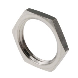 1 Pack of 10 - RS PRO Nickel Nickel Plated Brass Cable Gland Locknut, M20 Thread