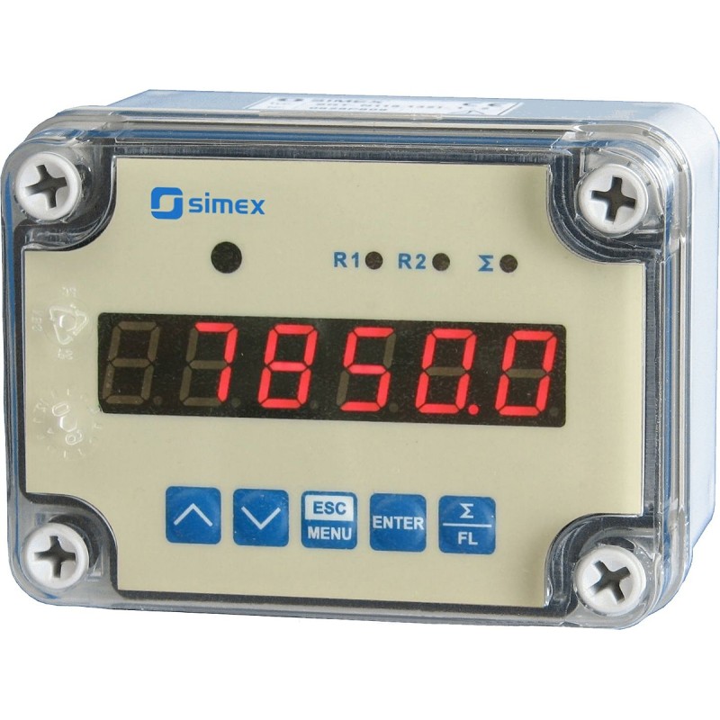 1 pcs - Simex SPI Series Flow Counter Flow Meter for Gas, Liquid
