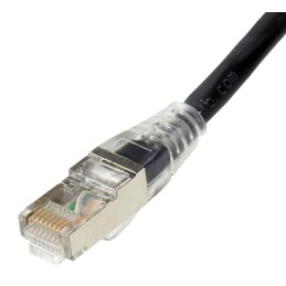 1 pcs - RS PRO Cat6 Male RJ45 to Male RJ45 Ethernet Cable, U/UTP, Black PVC Sheath, 2m