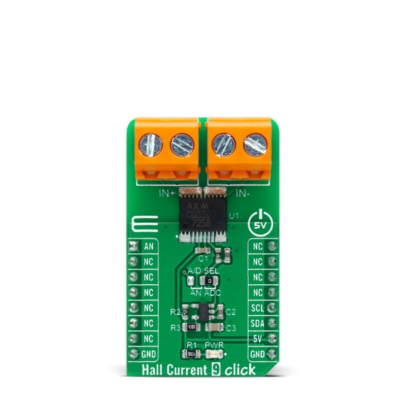 1 pcs - MikroElektronika Hall Current 9 Click Magnetic Current Sensor mikroBus Click Board for CQ3301