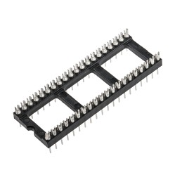 5 pcs - RS PRO 2.54mm Pitch 40 Way,Through Hole Mount IC Dip Header, Tin over Nickel, 1A