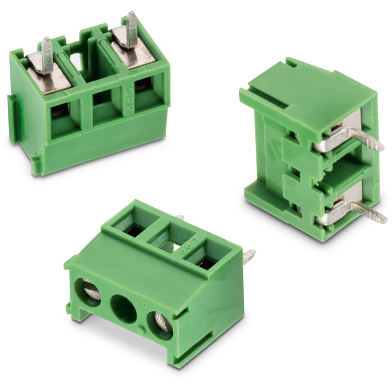 5 pcs - Wurth Elektronik 2144 Series PCB Terminal Block, 2-Contact, 7.62mm Pitch, Through Hole Mount, 1-Row, Solder Termination